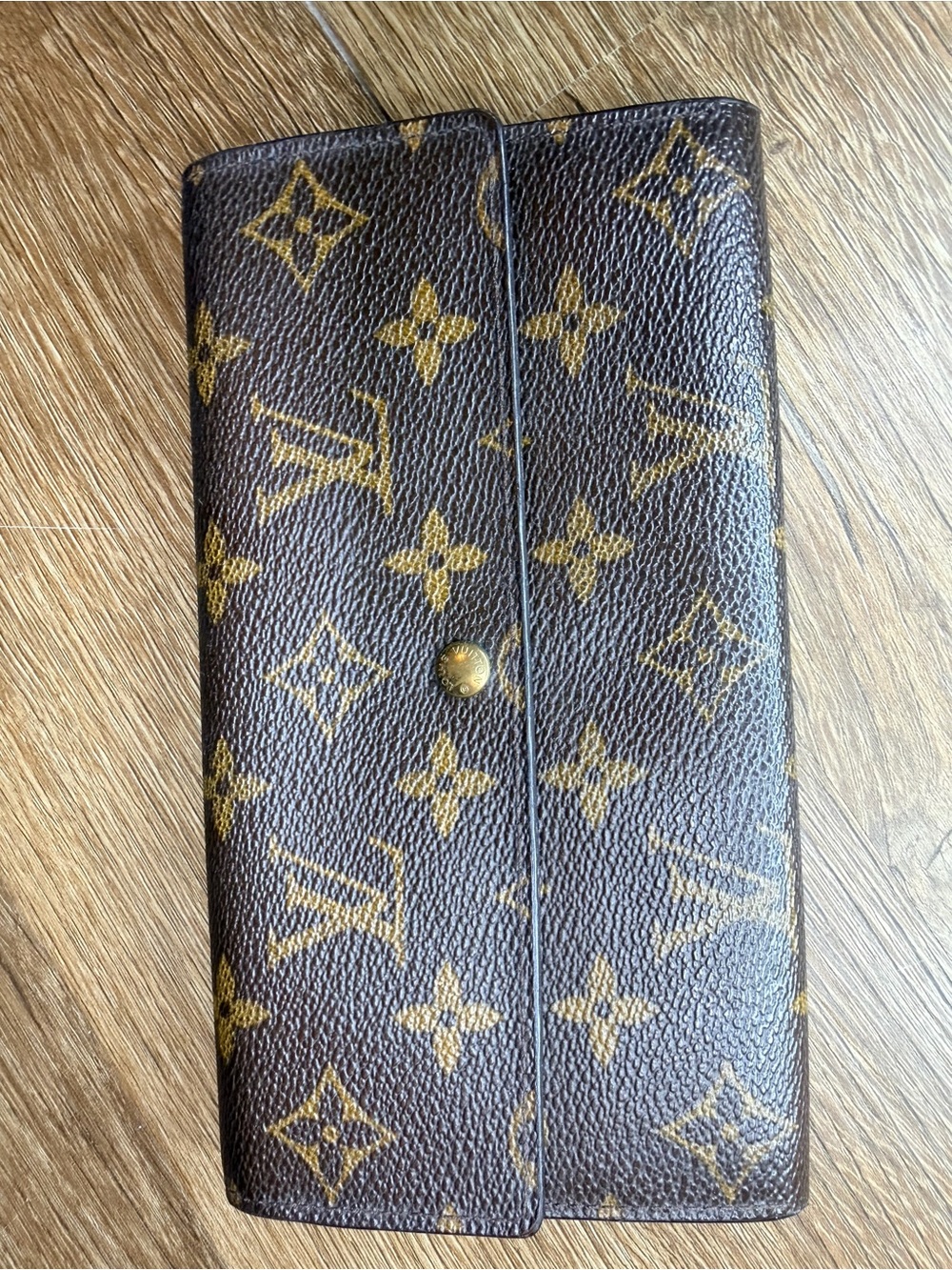 Louis Vuitton Monogram Long Wallet - Brown with Gold Monogram TH0938